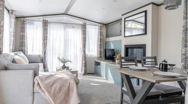 Inside a holiday home lounge